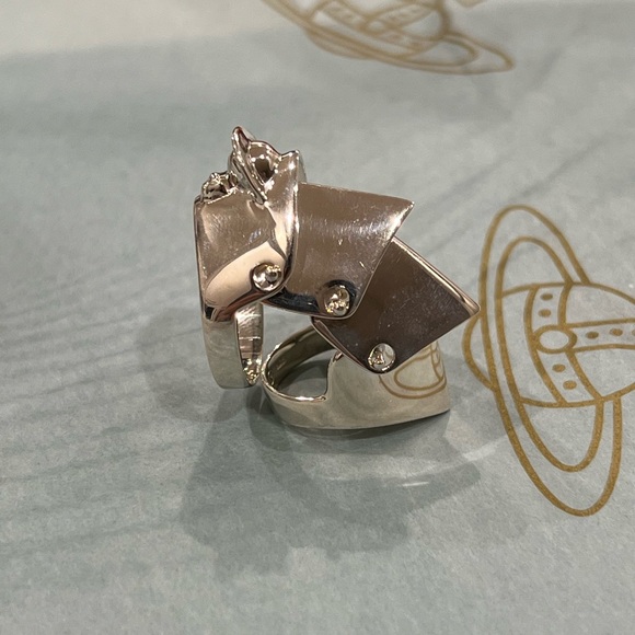Vivienne Westwood Jewelry - Vivienne Westwood Armor Ring Size M Silver Armour